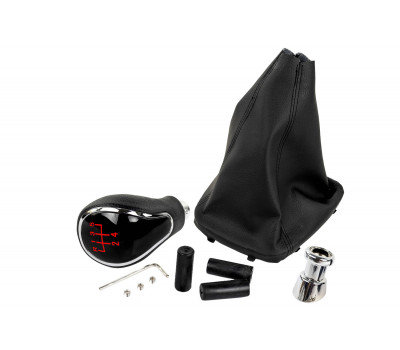 Ручка КПП хром с красной LED подсветкой и пыльником для Гранта с кулисой (прямоугольный шток) Ручка КПП хром с красной LED подсветкой и пыльником для Гранта с кулисой (прямоугольный шток)