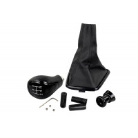 Ручка МКПП черный лак с белой LED подсветкой и пыльником для Веста, Веста NG Ручка МКПП черный лак с белой LED подсветкой и пыльником для Веста, Веста NG