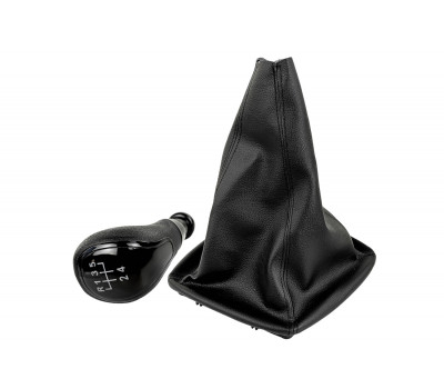 Ручка КПП черный лак c пыльником для Приора с кулисой (прямоугольный шток) Ручка КПП черный лак c пыльником для Приора с кулисой (прямоугольный шток)