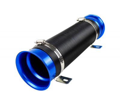 Шланг и синие патрубки универсального холодного впуска для Лада, иномарок