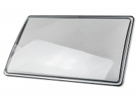 Тонированное гладкое стекло правой фары для ВАЗ 2108, 2109, 21099 Тонированное гладкое стекло правой фары для ВАЗ 2108, 2109, 21099