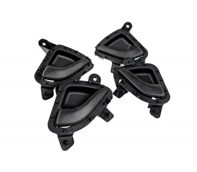 Черные внутренние ручки дверей (4шт) для Калина 2, Гранта, Гранта FL, Датсун