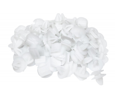 Пистоны крепления молдингов дверей, накладок арок, обтекателей порогов (100шт) для Лада Калина 2 Кросс, Гранта FL Кросс, Веста Кросс, Веста SW Кросс, Веста Спорт, Нива Тревел, Шевроле Нива