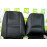 Обивка сидений (не чехлы) экокожа гладкая с цветной строчкой Соты под цельный задний ряд сидений на Гранта