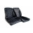 Обивка сидений (не чехлы) экокожа гладкая с цветной строчкой Соты для Приора хэтчбек, универсал