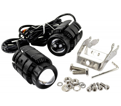 Универсальные двухрежимные светодиодные ПТФ Sal-Man 24W 11000lux для Лада, Иномарки