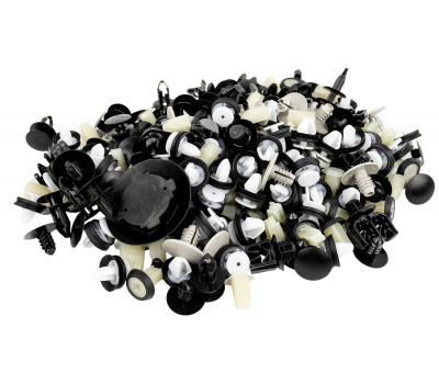 Комплект хомутов, скоб, пистонов и держателей на кузов для Веста Комплект хомутов, скоб, пистонов и держателей на кузов для Веста