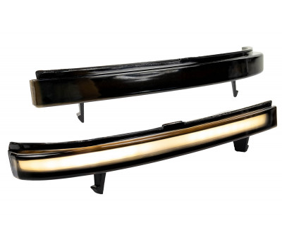 Динамические бело-желтые повторители поворота Мультиплазма с черным стеклом в зеркала нового образца для Приора Динамические бело-желтые повторители поворота Мультиплазма с черным стеклом в зеркала нового образца для Приора