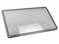 Тонированное гладкое стекло левой фары для ВАЗ 2108, 2109, 21099 Тонированное гладкое стекло левой фары для ВАЗ 2108, 2109, 21099