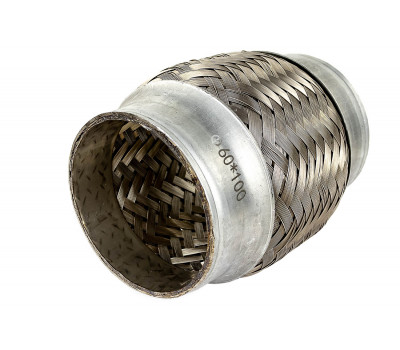 Виброкомпенсатор (гофра глушителя) Sal-Man трехслойный 60х100 для Лада, иномарок Виброкомпенсатор (гофра глушителя) Sal-Man трехслойный 60х100 для Лада, иномарок