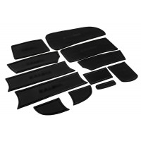 Силиконовые коврики панели приборов и консоли черные для Калина 1 (2004-2012) Силиконовые коврики панели приборов и консоли черные для Калина 1 (2004-2012)