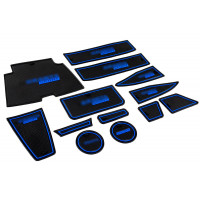 Силиконовые коврики панели приборов и консоли нового образца черно-синие нового образца для Гранта FL Силиконовые коврики панели приборов и консоли нового образца черно-синие нового образца для Гранта FL