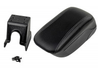 Подлокотник-бокс из экокожи с серой строчкой для Ларгус, Логан, Сандеро, Альмера