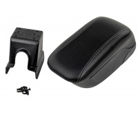 Подлокотник-бокс из экокожи с серой строчкой для Ларгус, Логан, Сандеро, Альмера Подлокотник-бокс из экокожи с серой строчкой для Ларгус, Логан, Сандеро, Альмера