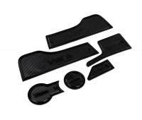 Силиконовые коврики панели приборов и консоли черные для Веста (2015-2022) Силиконовые коврики панели приборов и консоли черные для Веста (2015-2022)