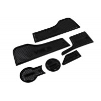 Силиконовые коврики панели приборов и консоли черные для Веста (2015-2022) Силиконовые коврики панели приборов и консоли черные для Веста (2015-2022)