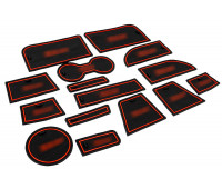 Силиконовые коврики панели приборов и консоли черно-красные для Иксрей Силиконовые коврики панели приборов и консоли черно-красные для Иксрей