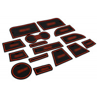 Силиконовые коврики панели приборов и консоли черно-красные для Иксрей Силиконовые коврики панели приборов и консоли черно-красные для Иксрей