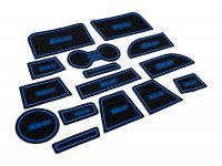 Силиконовые коврики панели приборов и консоли черно-синие для Иксрей Силиконовые коврики панели приборов и консоли черно-синие для Иксрей