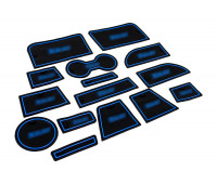 Силиконовые коврики панели приборов и консоли черно-синие для Иксрей Силиконовые коврики панели приборов и консоли черно-синие для Иксрей