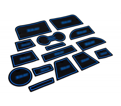 Силиконовые коврики панели приборов и консоли черно-синие для Иксрей Силиконовые коврики панели приборов и консоли черно-синие для Иксрей