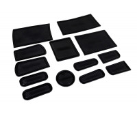 Комплект силиконовых черных ковриков панели приборов и консоли для Приора 1 (2007-2012)