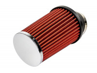 Угловой фильтр нулевого сопротивления закрытый конус красный для инжекторных ВАЗ 2101-2107, 2108-21099, 2110-2112, 2113-2115, Гранта, Калина, Приора, Нива Легенд, Нива Тревел, Шевроле Нива