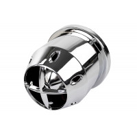 Универсальный конический фильтр нулевого сопротивления в хром корпусе для инжекторных Лада, иномарок