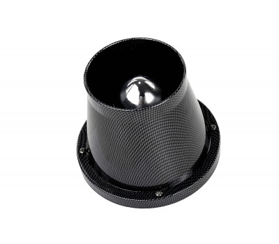 Универсальный конический фильтр нулевого сопротивления в корпусе карбон для инжекторных Лада, иномарок