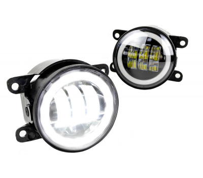 Диодные ПТФ серии Эконом (46W, 2600lux) с кольцом ДХО для Гранта FL, Веста, Веста NG, Иксрей, Ларгус FL, Нива Урбан, Рено Диодные ПТФ серии Эконом (46W, 2600lux) с кольцом ДХО для Гранта FL, Веста, Веста NG, Иксрей, Ларгус FL, Нива Урбан, Рено