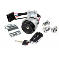 Замок зажигания с личинками и выкидным ключом в стиле Пежо без чипа (пустой) для Приора, Приора 2