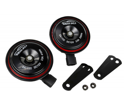 Звуковой сигнал воздушный SEM-ALI 132 (дисковый) для Лада, иномарок Звуковой сигнал воздушный SEM-ALI 132 (дисковый) для Лада, иномарок