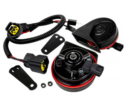 Рупорный воздушный звуковой сигнал SEM-ALI 131 c проводкой штатного подключения для Mercedes, Nissan 1 поколения