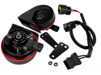 Рупорный воздушный звуковой сигнал SEM-ALI 131 c проводкой штатного подключения для Рено, Peugeot, Citroen 1 поколения Рупорный воздушный звуковой сигнал SEM-ALI 131 c проводкой штатного подключения для Рено, Peugeot, Citroen 1 поколения