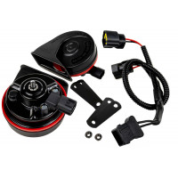 Рупорный воздушный звуковой сигнал SEM-ALI 131 c проводкой штатного подключения для Рено, Peugeot, Citroen 1 поколения