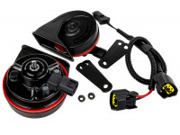 Рупорный воздушный звуковой сигнал SEM-ALI 131 c проводкой штатного подключения для Chevrolet, Nissan, Opel 2 поколения, Ford 1, 2 поколений Рупорный воздушный звуковой сигнал SEM-ALI 131 c проводкой штатного подключения для Chevrolet, Nissan, Opel 2 поколения, Ford 1, 2 поколений