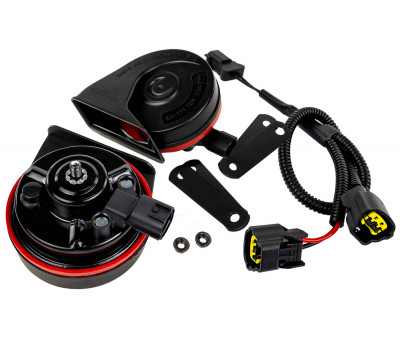 Рупорный воздушный звуковой сигнал SEM-ALI 131 c проводкой штатного подключения для Chevrolet, Nissan, Opel 2 поколения, Ford 1, 2 поколений