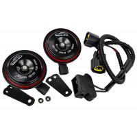 Дисковый воздушный звуковой сигнал SEM-ALI 132 c проводкой штатного подключения для Skoda, Audi, Seat, Volkswagen 1 поколения