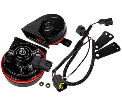 Рупорный воздушный звуковой сигнал SEM-ALI 131 c проводкой штатного подключения для Honda 1 поколения