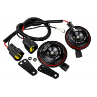 Дисковый воздушный звуковой сигнал SEM-ALI 132 c проводкой штатного подключения для Mazda 1, 2 поколений, Mitsubishi 2 поколения, Волга