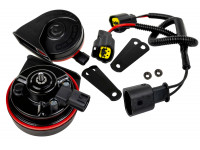 Рупорный воздушный звуковой сигнал SEM-ALI 131 c проводкой штатного подключения для BMW 2 поколения Рупорный воздушный звуковой сигнал SEM-ALI 131 c проводкой штатного подключения для BMW 2 поколения