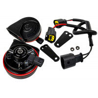 Рупорный воздушный звуковой сигнал SEM-ALI 131 c проводкой штатного подключения для BMW 2 поколения