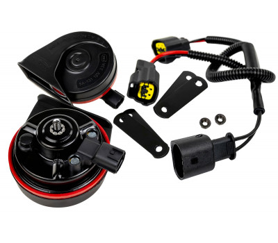 Рупорный воздушный звуковой сигнал SEM-ALI 131 c проводкой штатного подключения для BMW 2 поколения