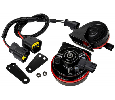 Рупорный воздушный звуковой сигнал SEM-ALI 131 c проводкой штатного подключения для KIA, Hyundai 2 поколения