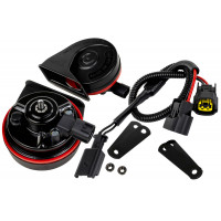 Рупорный воздушный звуковой сигнал SEM-ALI 131 c проводкой штатного подключения для Ларгус, Ларгус FL, Рено, Peugeot, Citroen 2 поколения