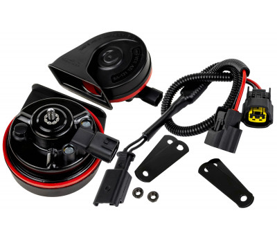 Рупорный воздушный звуковой сигнал SEM-ALI 131 c проводкой штатного подключения для Ларгус, Ларгус FL, Рено, Peugeot, Citroen 2 поколения