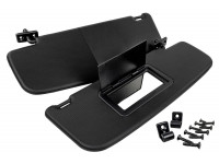 Черные солнечные козырьки с закрывающимся зеркалом и крепежом для Калина 1