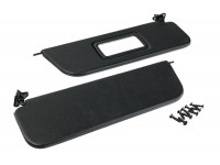 Черные солнцезащитные козырьки с зеркалом и комплектом саморезов для ВАЗ 2101-2107 Черные солнцезащитные козырьки с зеркалом и комплектом саморезов для ВАЗ 2101-2107