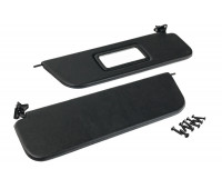 Черные солнцезащитные козырьки с зеркалом и комплектом саморезов для ВАЗ 2101-2107 Черные солнцезащитные козырьки с зеркалом и комплектом саморезов для ВАЗ 2101-2107