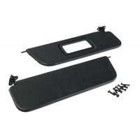 Черные солнцезащитные козырьки с зеркалом и комплектом саморезов для ВАЗ 2101-2107 Черные солнцезащитные козырьки с зеркалом и комплектом саморезов для ВАЗ 2101-2107